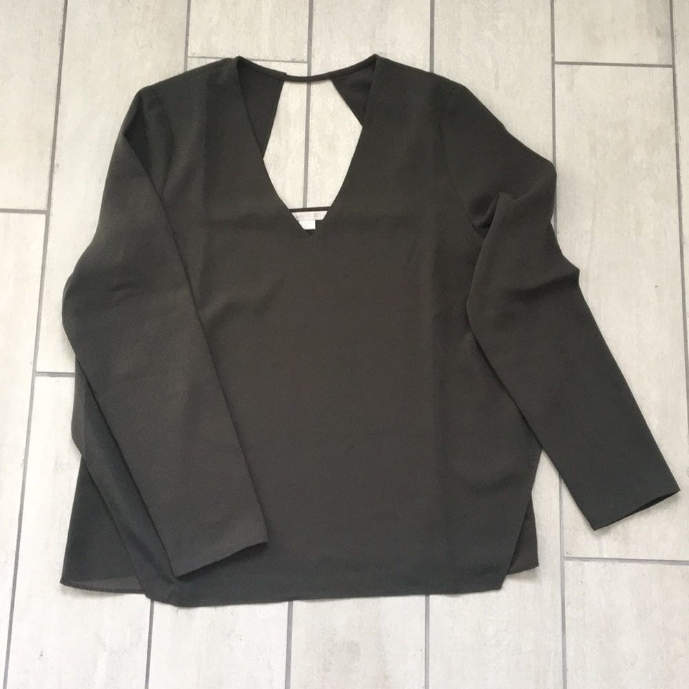 Cooper & Ella - military green blouse